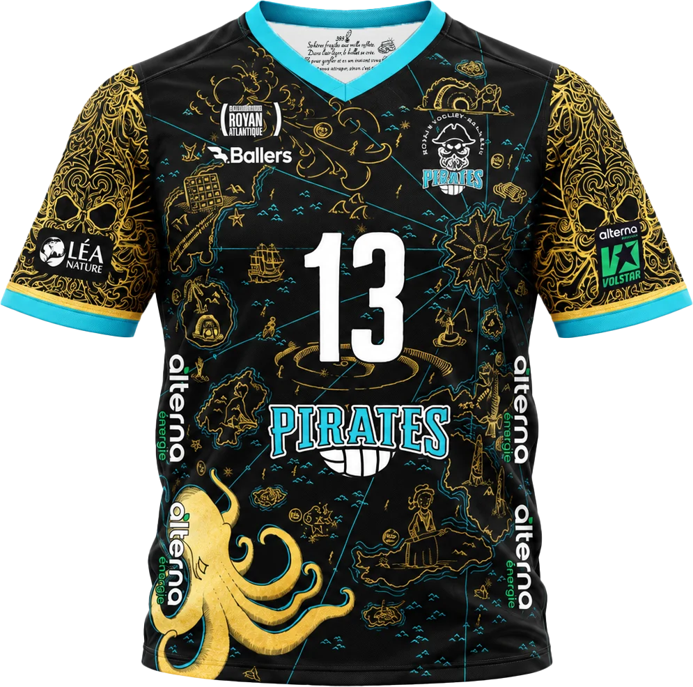 Le maillot des Pirates 2026-2027 : la carte au trésor est imprimée dessus